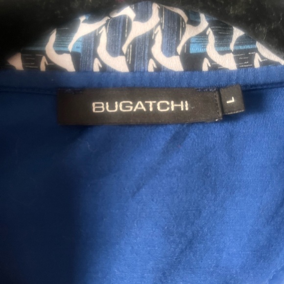 Bugatchi Victor Bird Print OoohCotton® Polo Shirt Size Large - Picture 4 of 5